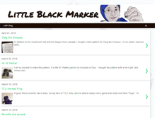 Tablet Screenshot of littleblackmarker.com